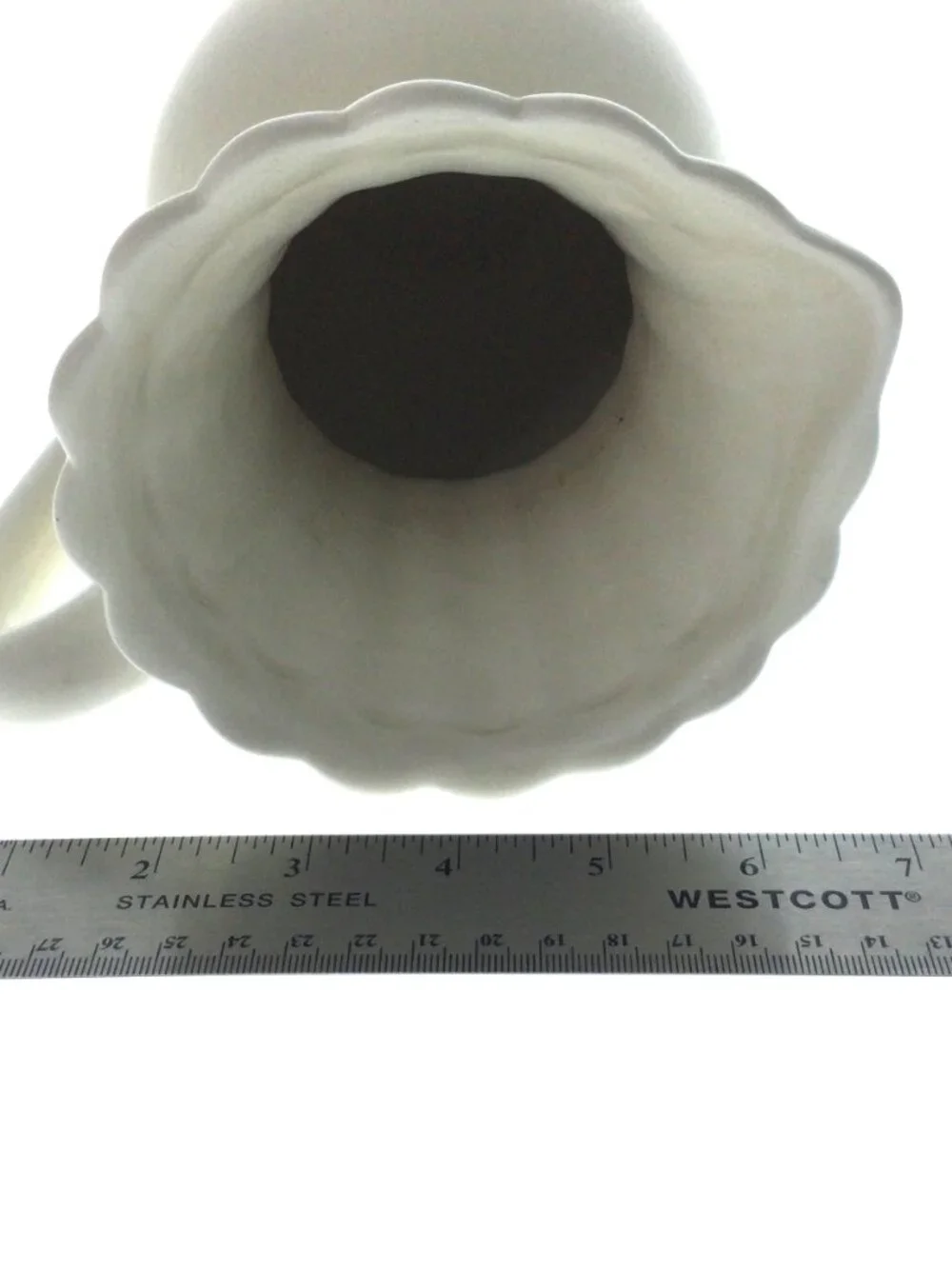 FTD Ceramic Pitcher Vase Cream 7